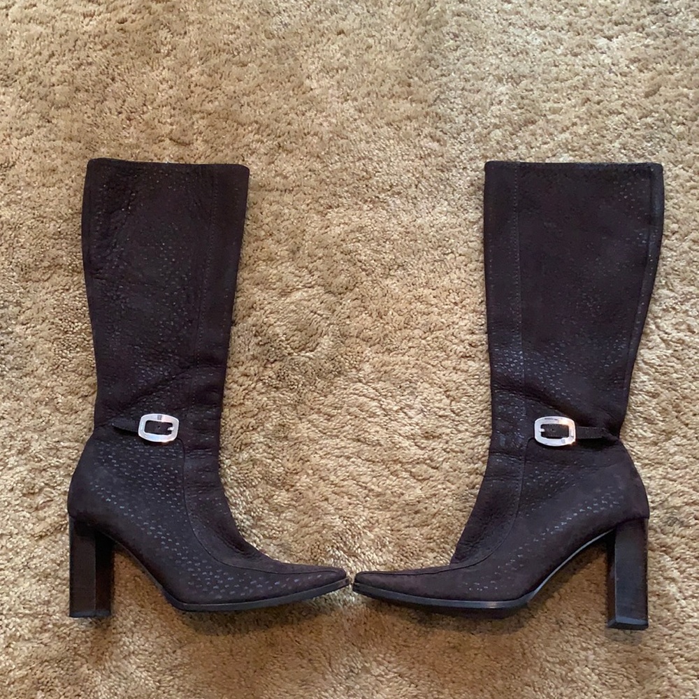 Authentic Prada Suede Textured Vintage Boots